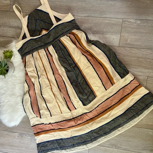FREE PEOPLE | Striped Bloom Summer Strap Midi Sundress (L) - Picture 6 of 11